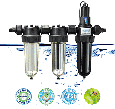 Viacúčelové filtre na vodu Cintropur TRIO-UV
